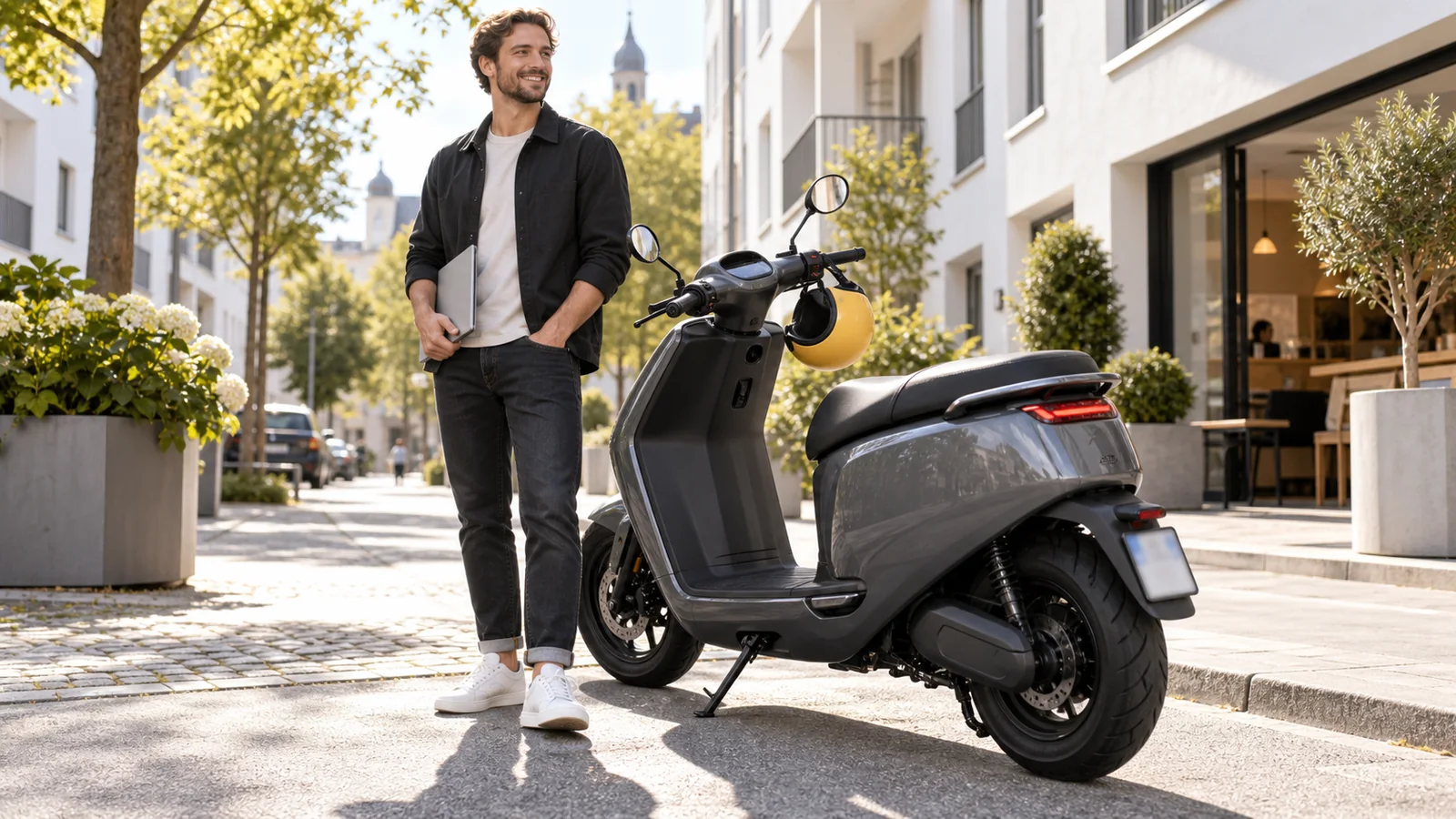 Roller mit Versicherungskennzeichen für die unkomplizierte Mobilität bis 45 km/h.
