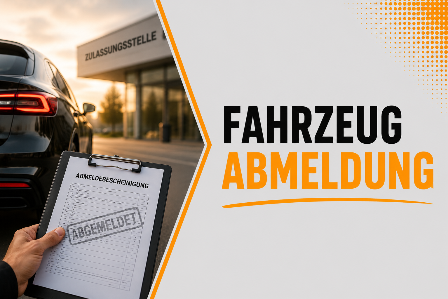 Fahrzeugabmeldung